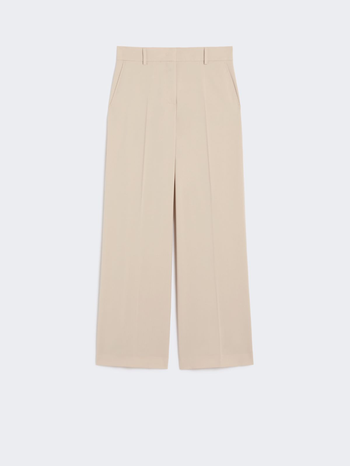 Wool palazzo trousers - BEIGE - Max Mara - 8