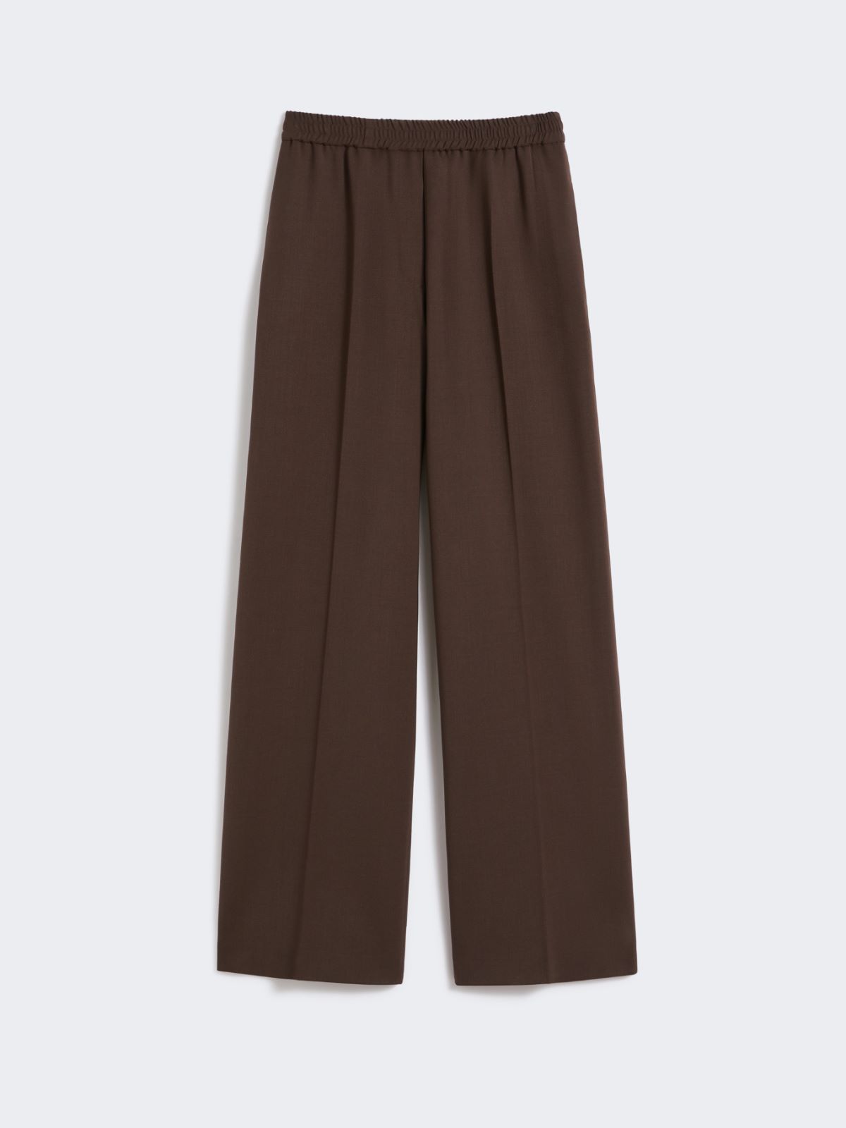 Technical gabardine wool trousers‎‎ - CHOCOLATE - Max Mara - 8