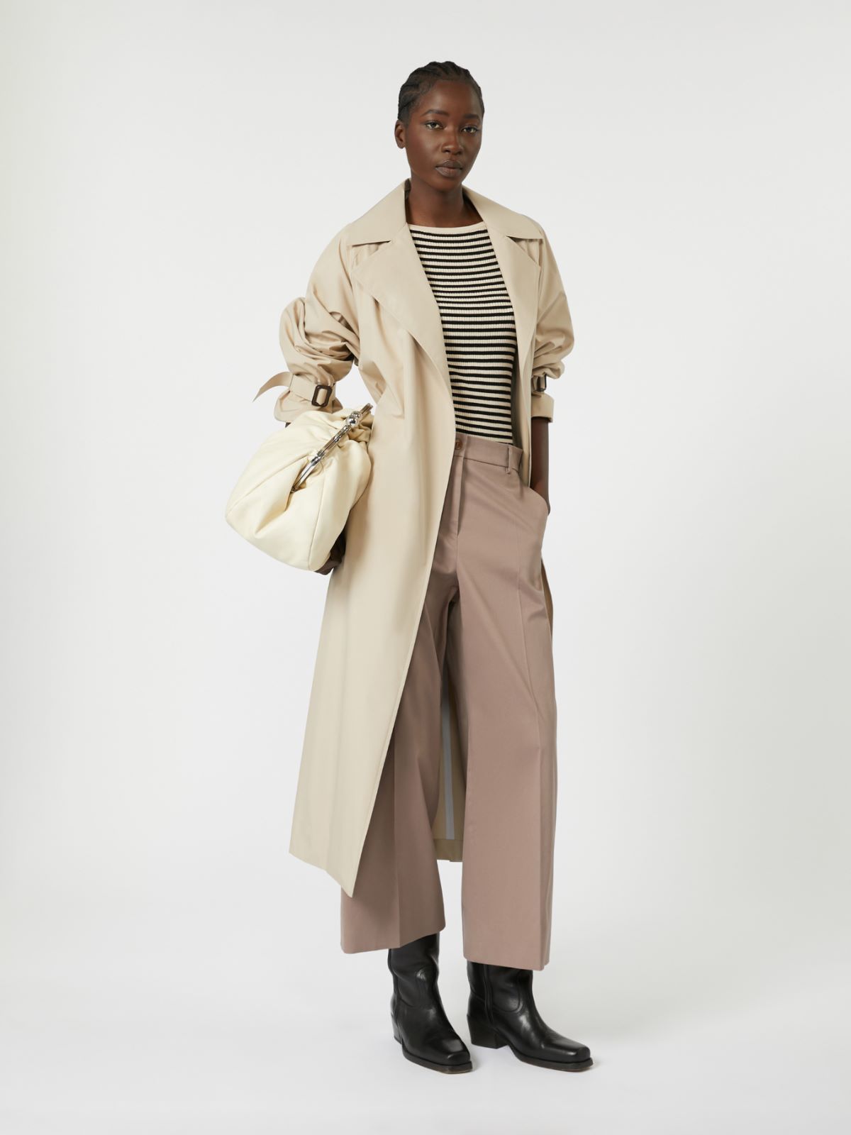 우리알 코튼 팬츠 - LIGHT BROWN - Max Mara