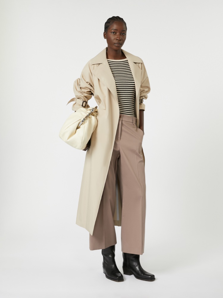 우리알 코튼 팬츠 - LIGHT BROWN - Max Mara