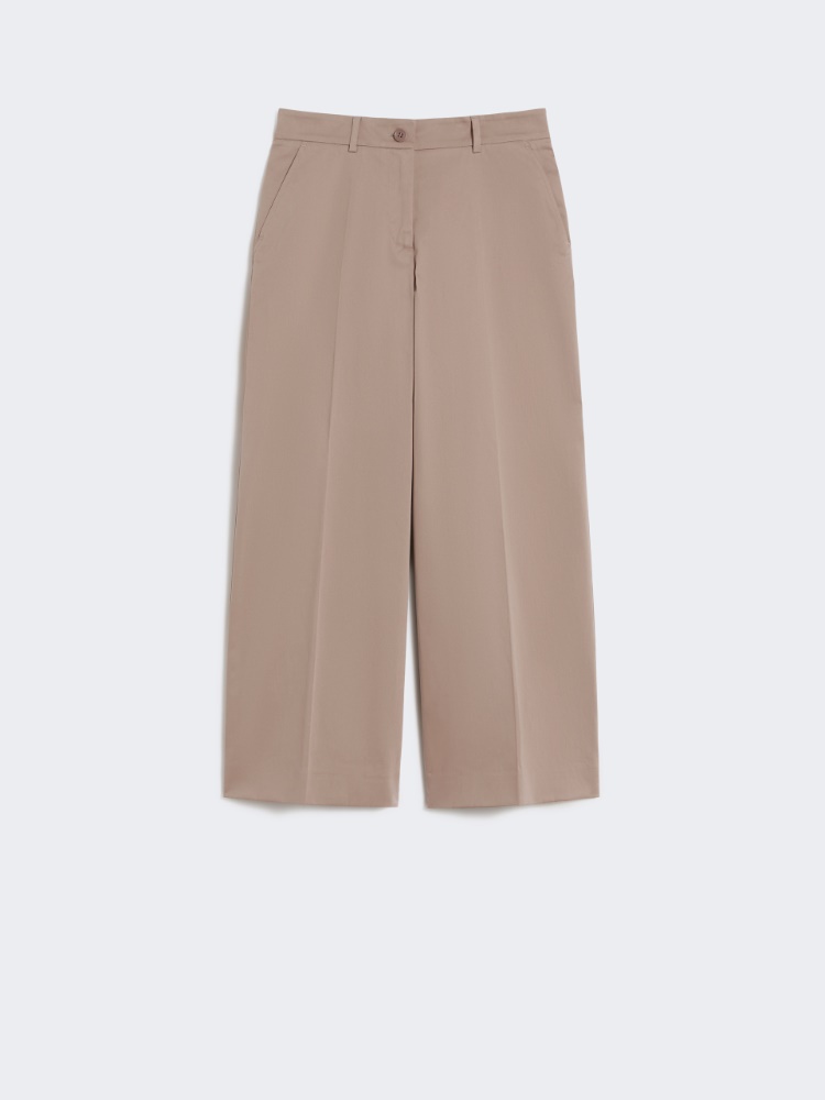 우리알 코튼 팬츠 - LIGHT BROWN - Max Mara