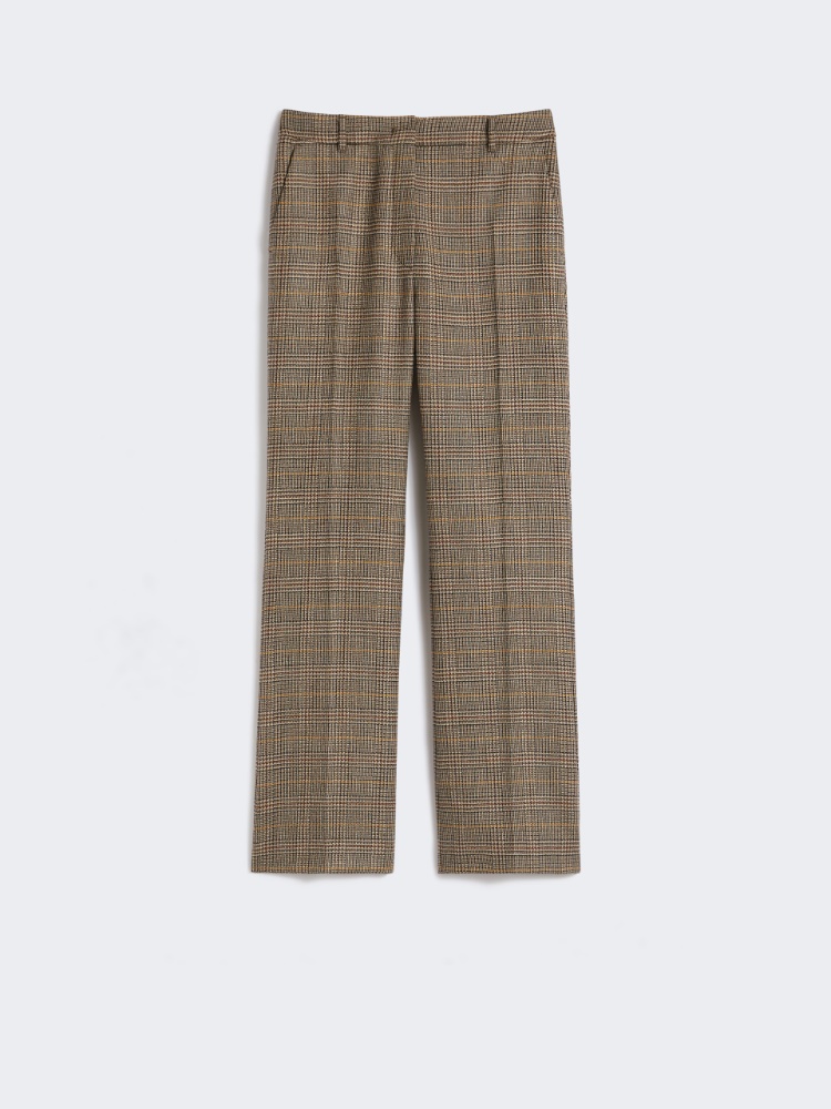 Batavia wool trousers - CHOCOLATE - Max Mara