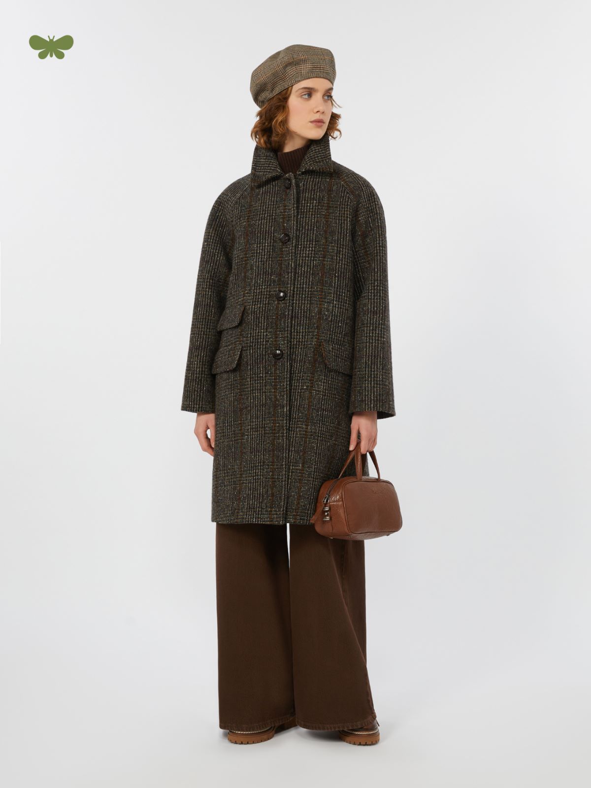 Cotton bull trousers - CHOCOLATE - Max Mara