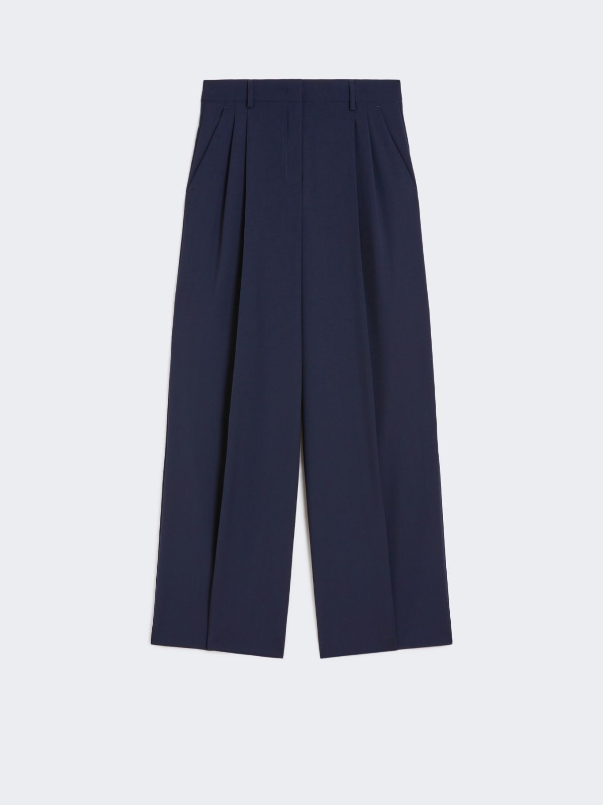Stretch wool trousers - NAVY - Max Mara - 8