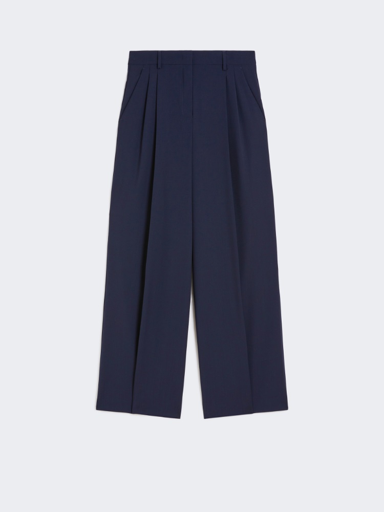 Hose aus Stretch-Wolle - BLAU - Max Mara