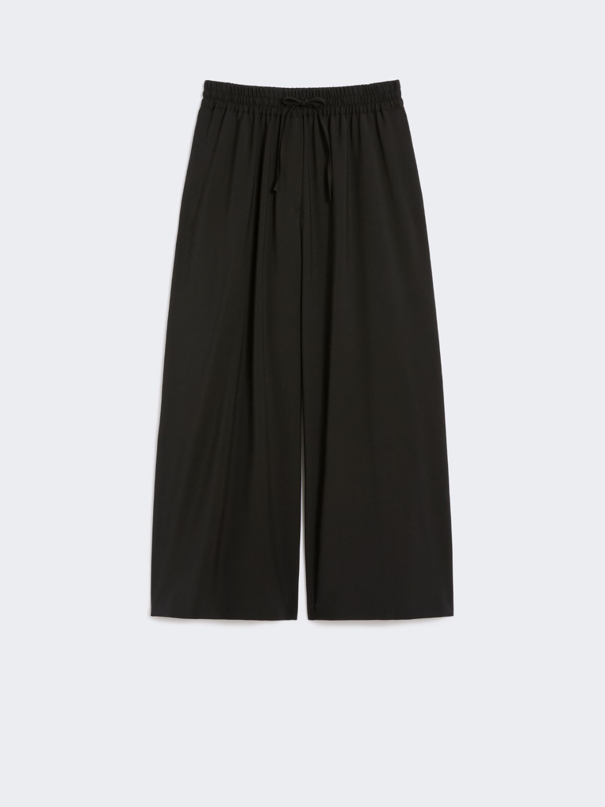 Relaxed-fit wool yarn trousers - BLACK - Max Mara - 8