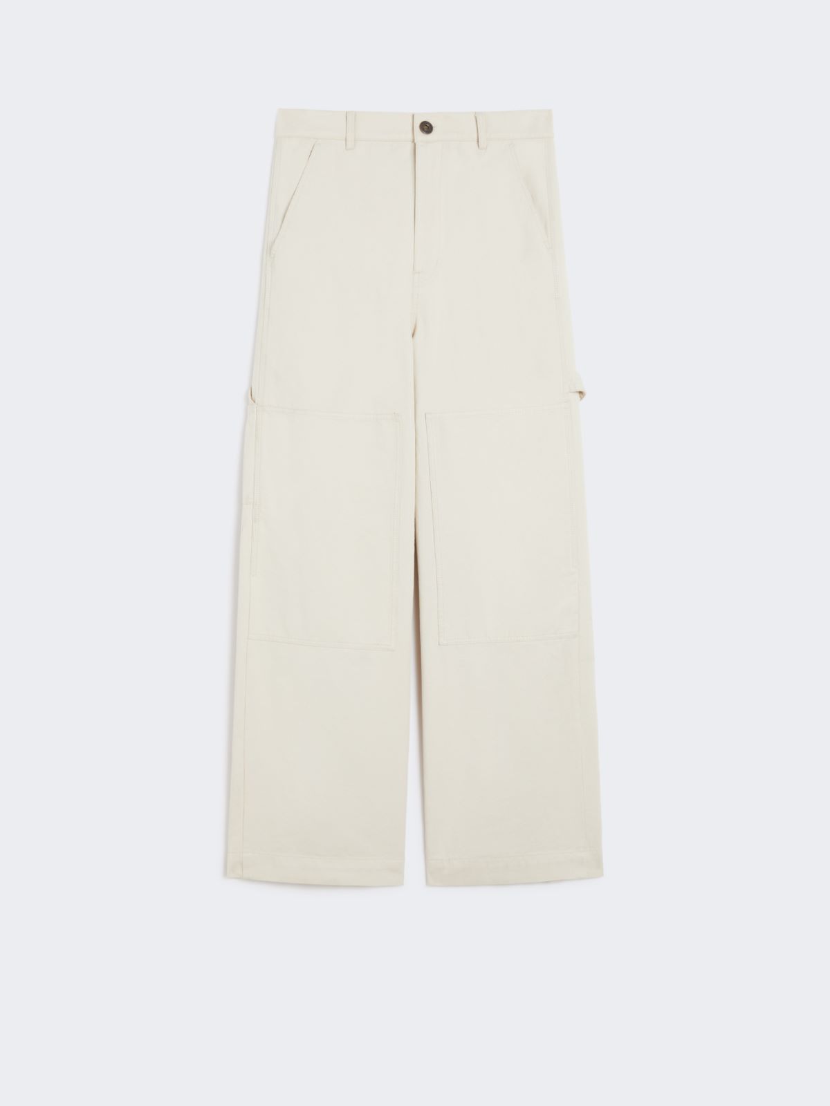 Cotton drill workwear trousers - IVORY - Max Mara - 10