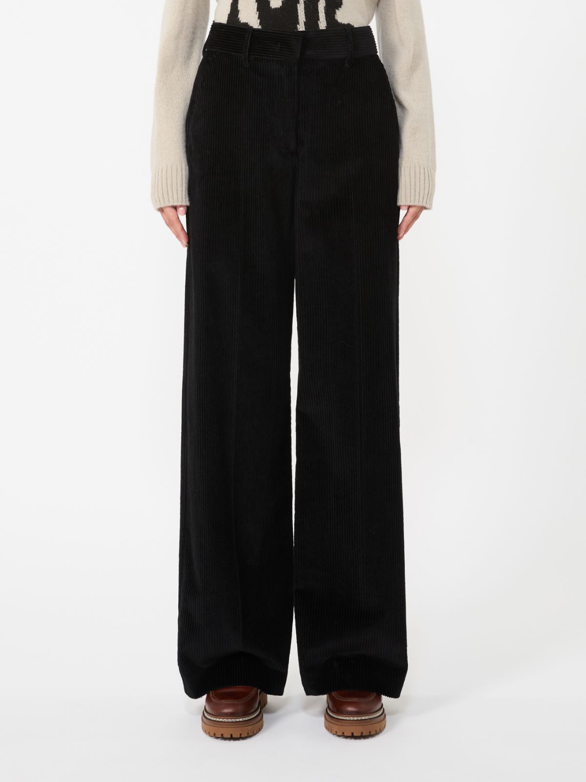 타니아 코듀로이 팬츠 - BLACK - Max Mara - 2
