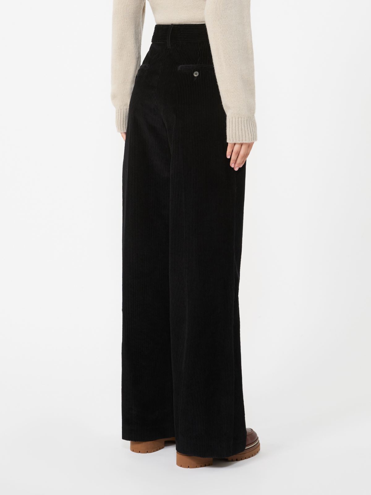 타니아 코듀로이 팬츠 - BLACK - Max Mara - 3