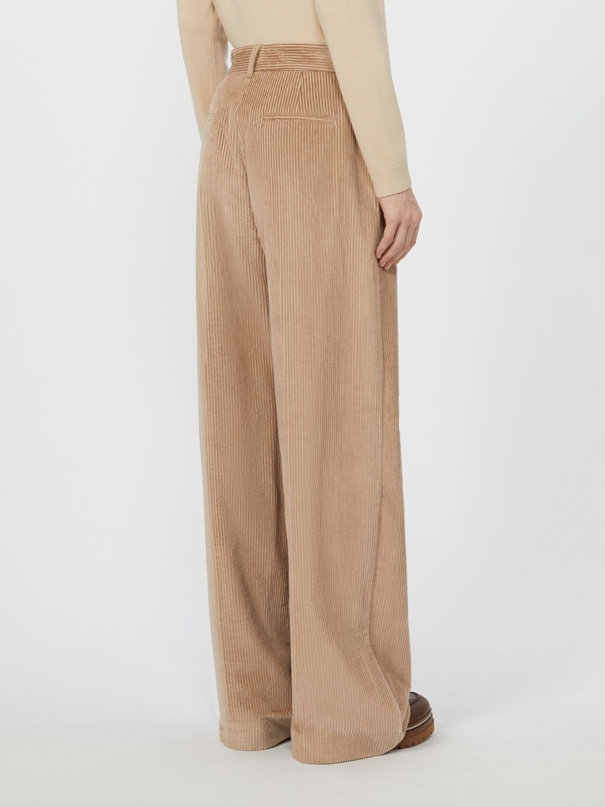 Wide-leg corduroy trousers - SAND - Max Mara - 3
