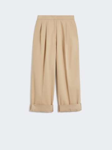 【関税＆送料込み】Max Mara Toronto Beige Pants Women's S Max Mara Ottavo cotton-blend pants 2419131011600