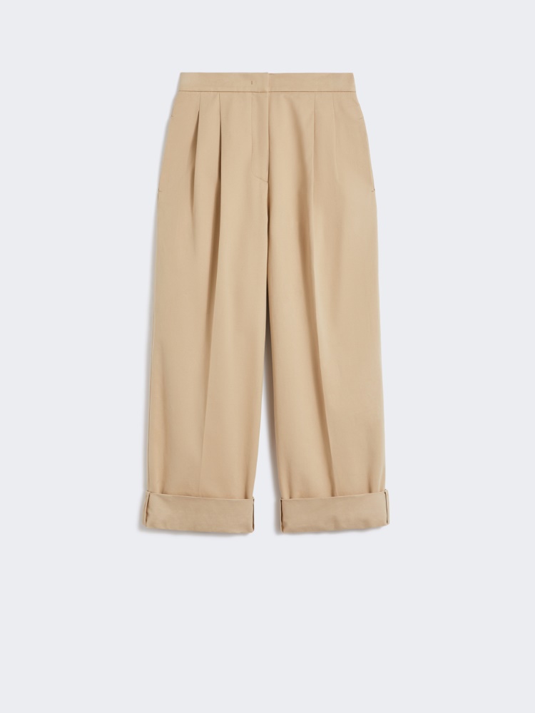 브론조 코튼 팬츠 - BEIGE - Max Mara