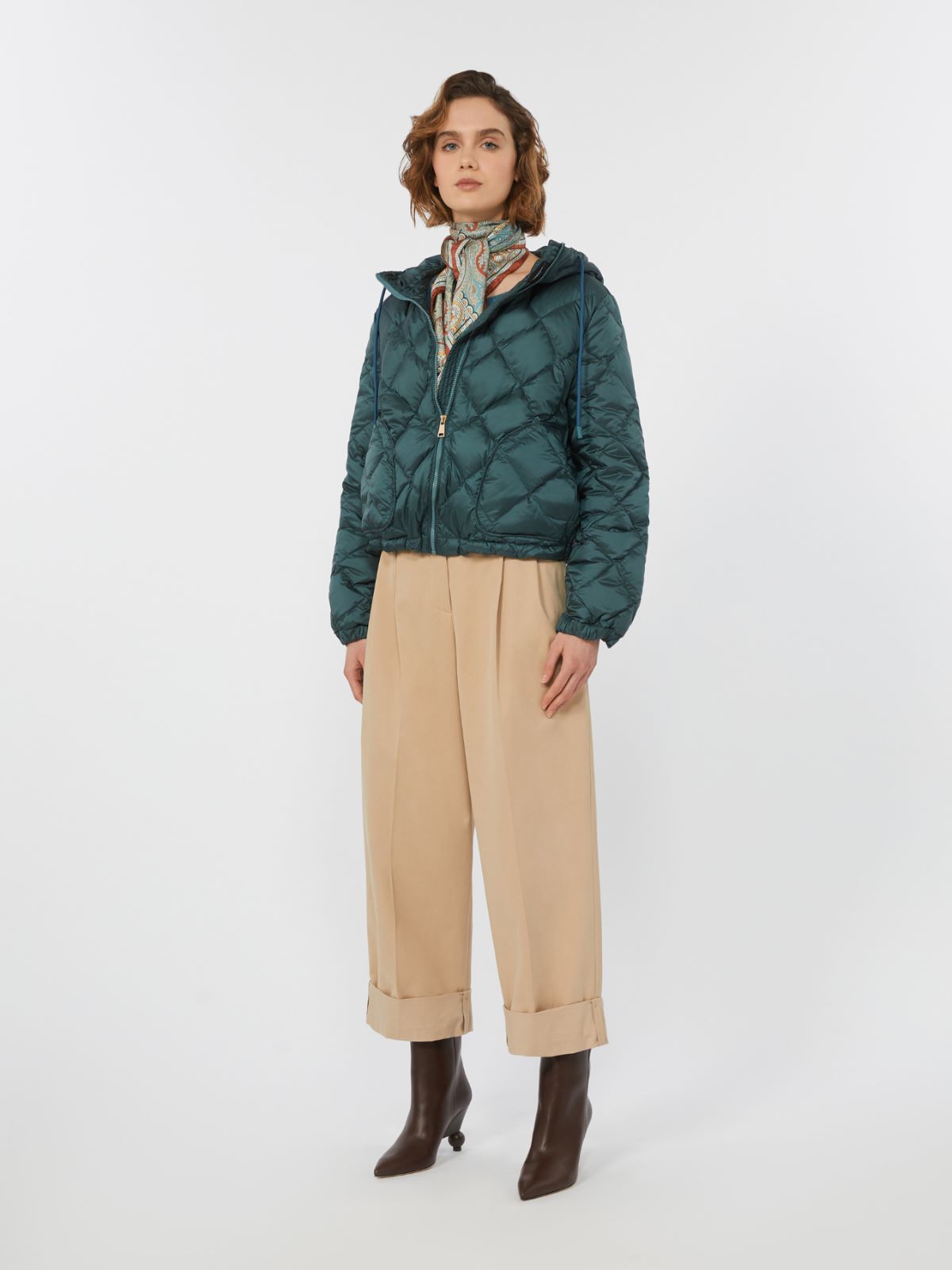 Comfort gabardine trousers - BEIGE - Max Mara
