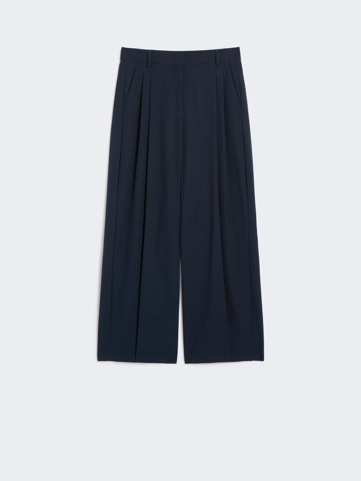 Pure cotton trousers - NAVY - Max Mara - 8