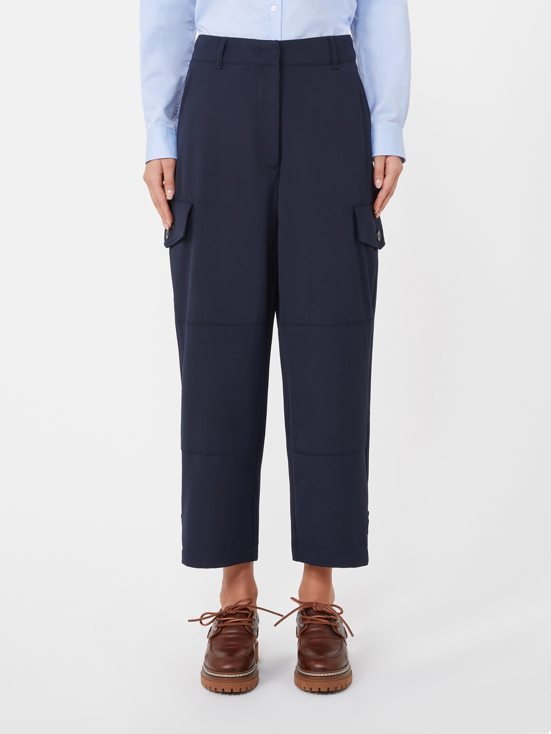 Pantalone in lana tecnica - BLU - Max Mara - 2