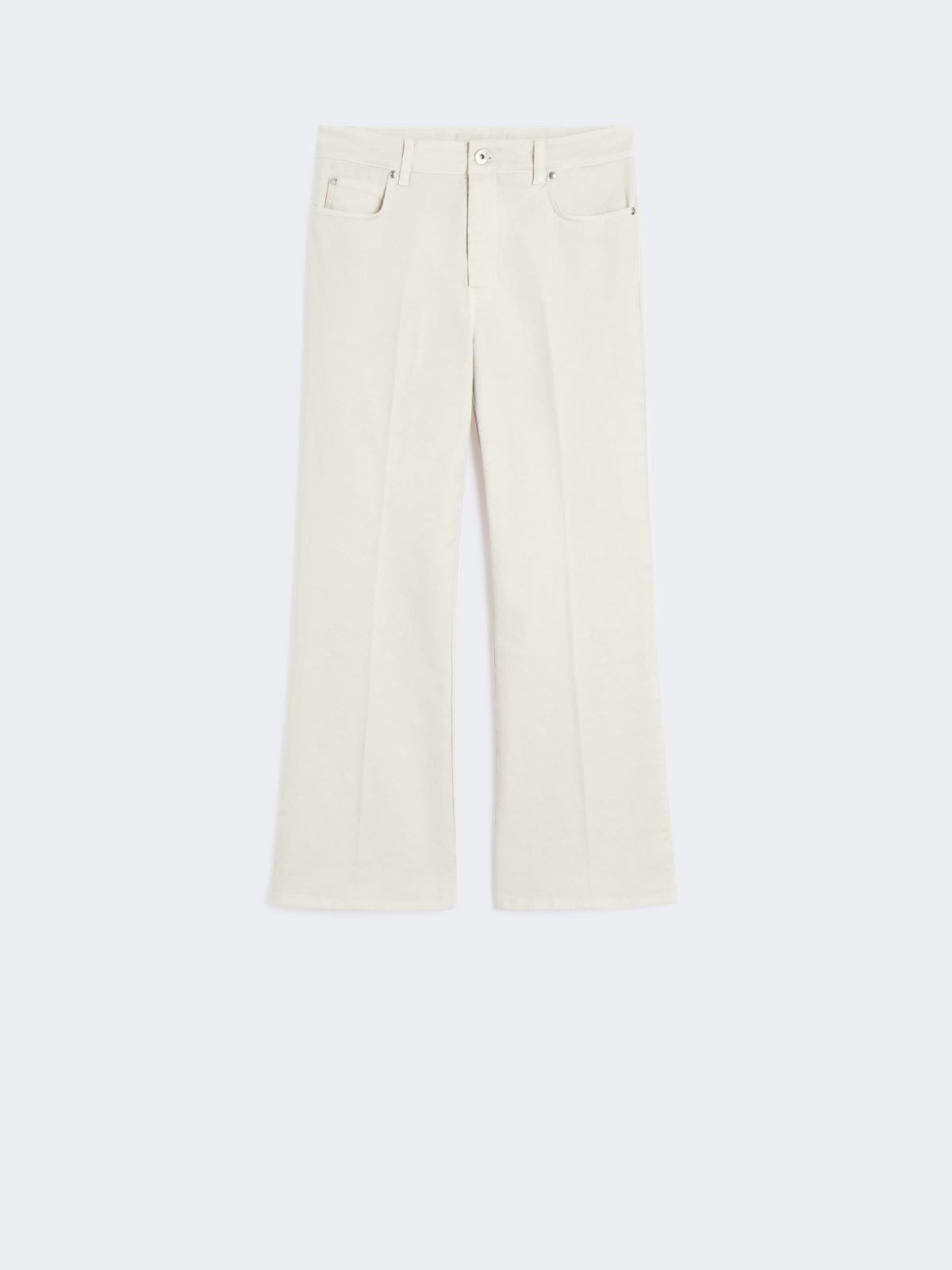Cotton bull denim jeans - IVORY - Max Mara - 9