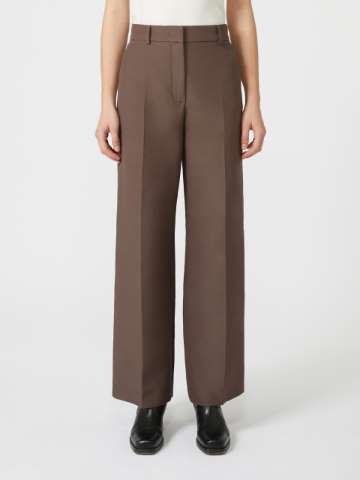 パンツ MAX MARA Women Palazzo Pants NINFA 330 003 BROWN Max Mara Ninfa Palazzo Pants - Brown | Editorialist