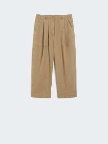 【関税＆送料込み】Max Mara Wide Trousers In Linen Canvas Trousers Linen Woman | Max Mara