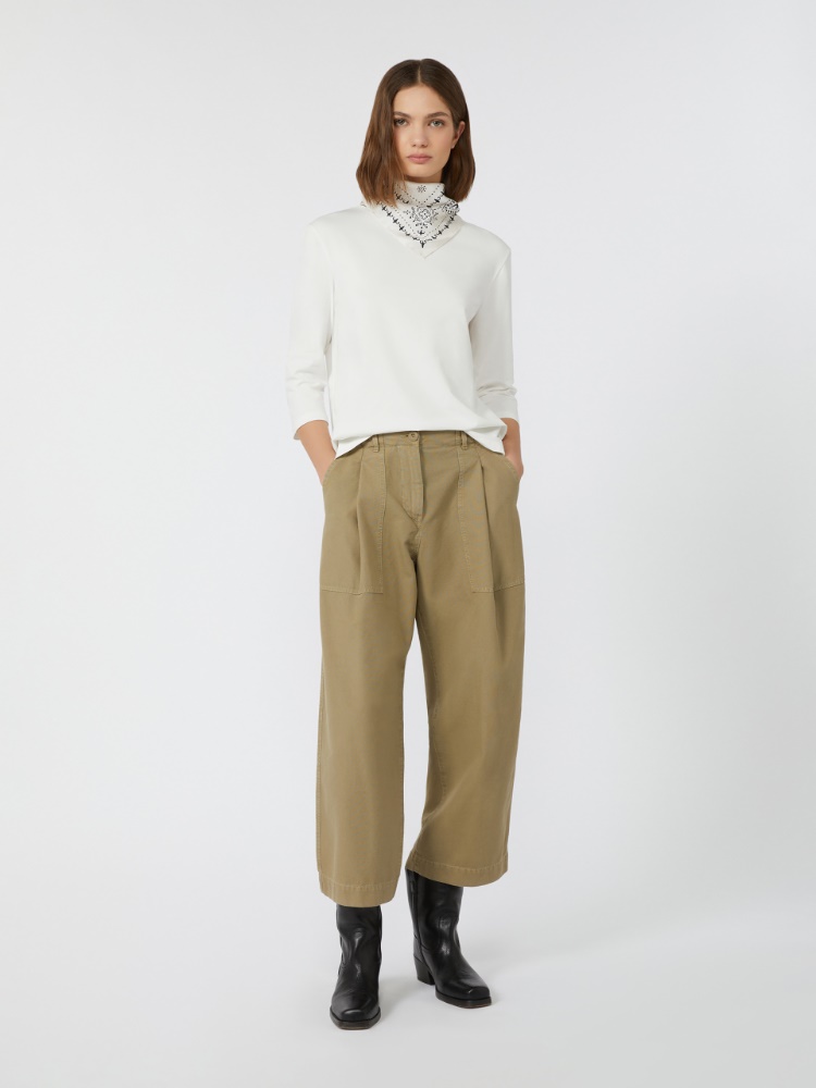 Canvas barrel-leg jeans - DESERT - Max Mara