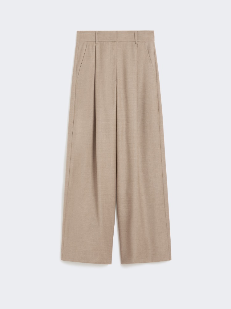 Palazzohose aus Wollflanell - BEIGE - Max Mara