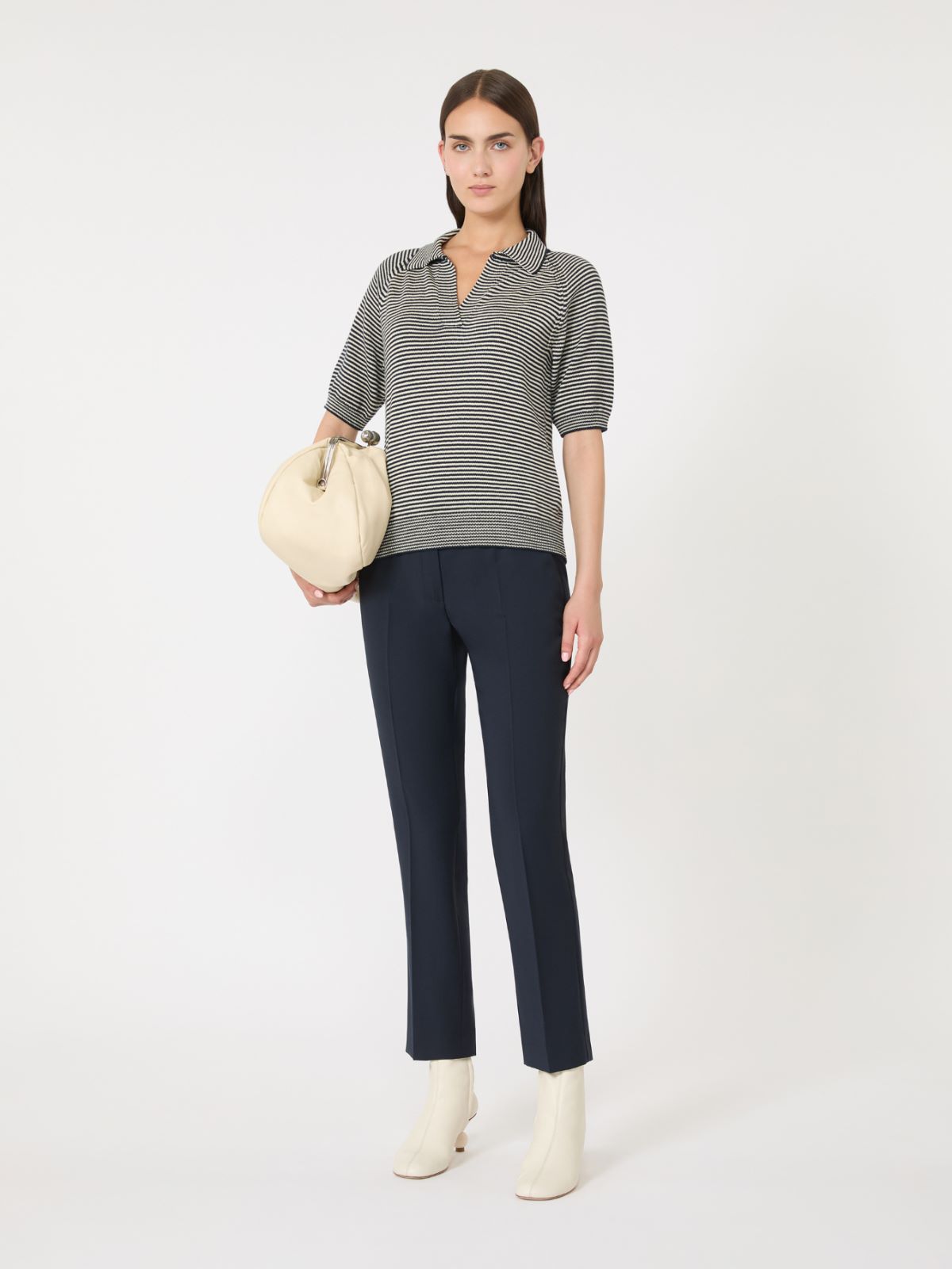 MAX MARA WEEKEND リネンブレンド　ジャケット　ブルー　XL MAX MARA WEEKEND リネンブレンド ジャケット ブルー XL レディース