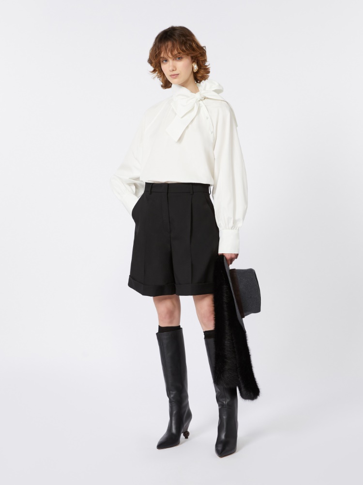 Bermudashorts aus Wolltuch - SCHWARZ - Max Mara