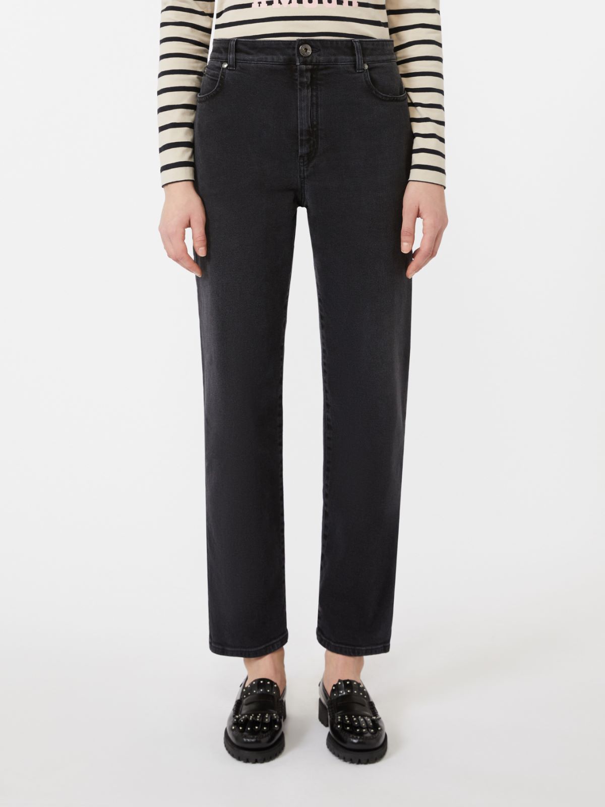 ‘90s cotton denim jeans - BLACK - Max Mara - 2