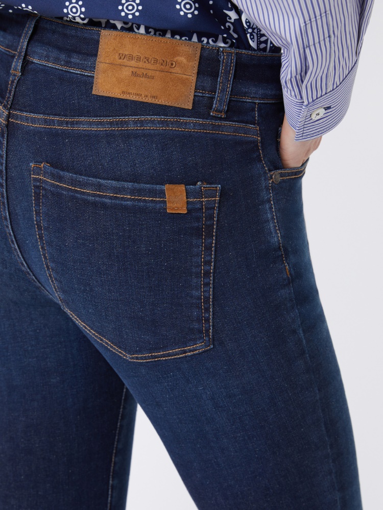 完売必至★ WEEKENDMAXMARA ☆ スリムフィットジーンズ RAPALLO Stretch denim cropped jeans, black | Weekend Max Mara