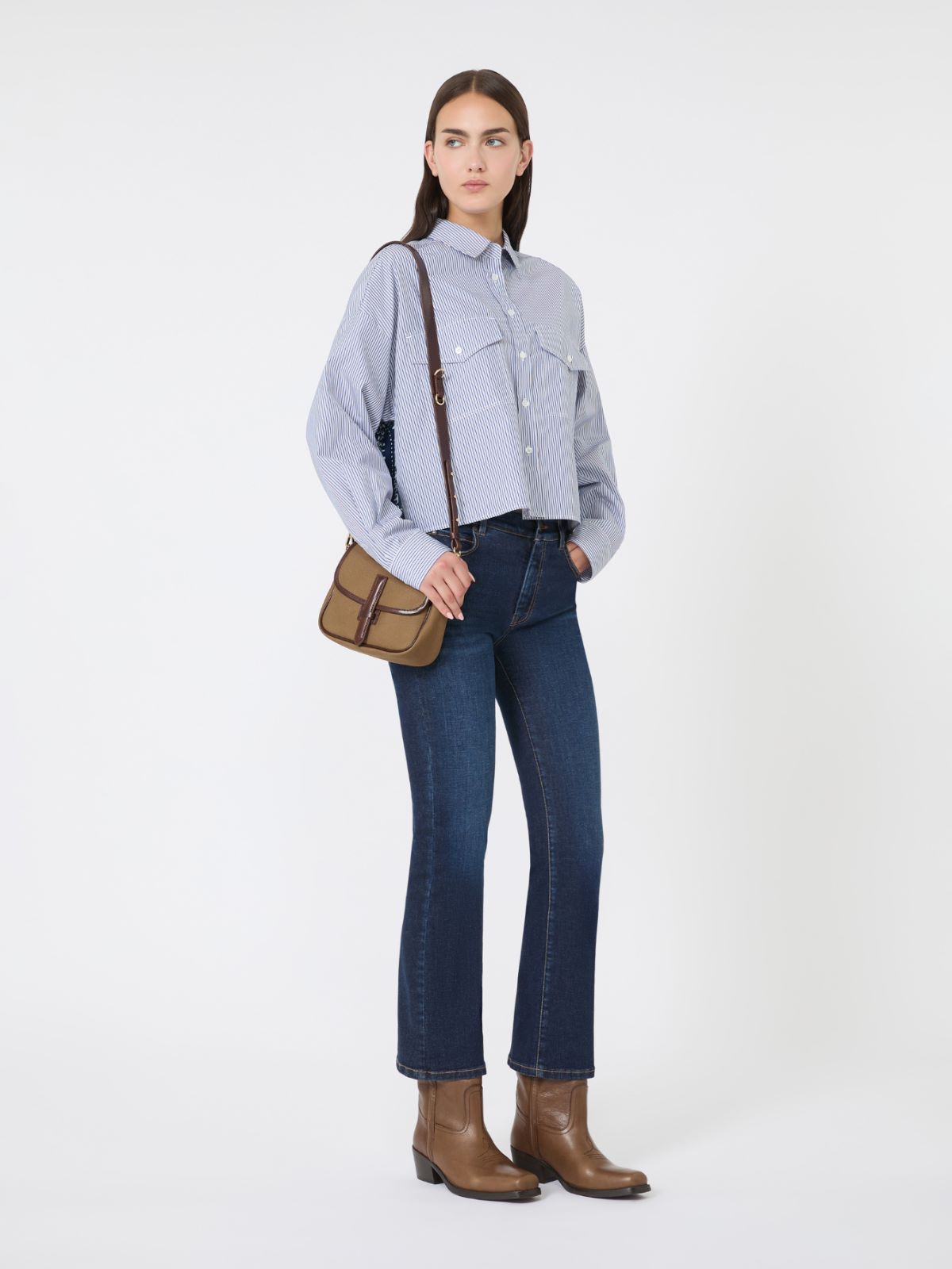 美品 マックスマーラ weekend コットンツイード Vネックジャケット 紺 ウィークエンド マックスマーラ Weekend Max Mara WEEKEND MAX