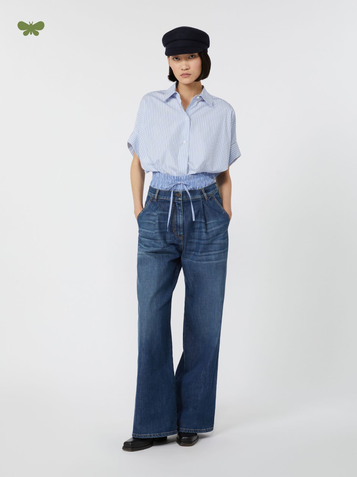 【MAX MARA】パンツ ブルー パンツ - 送料無料|マックスマーラ公式サイト