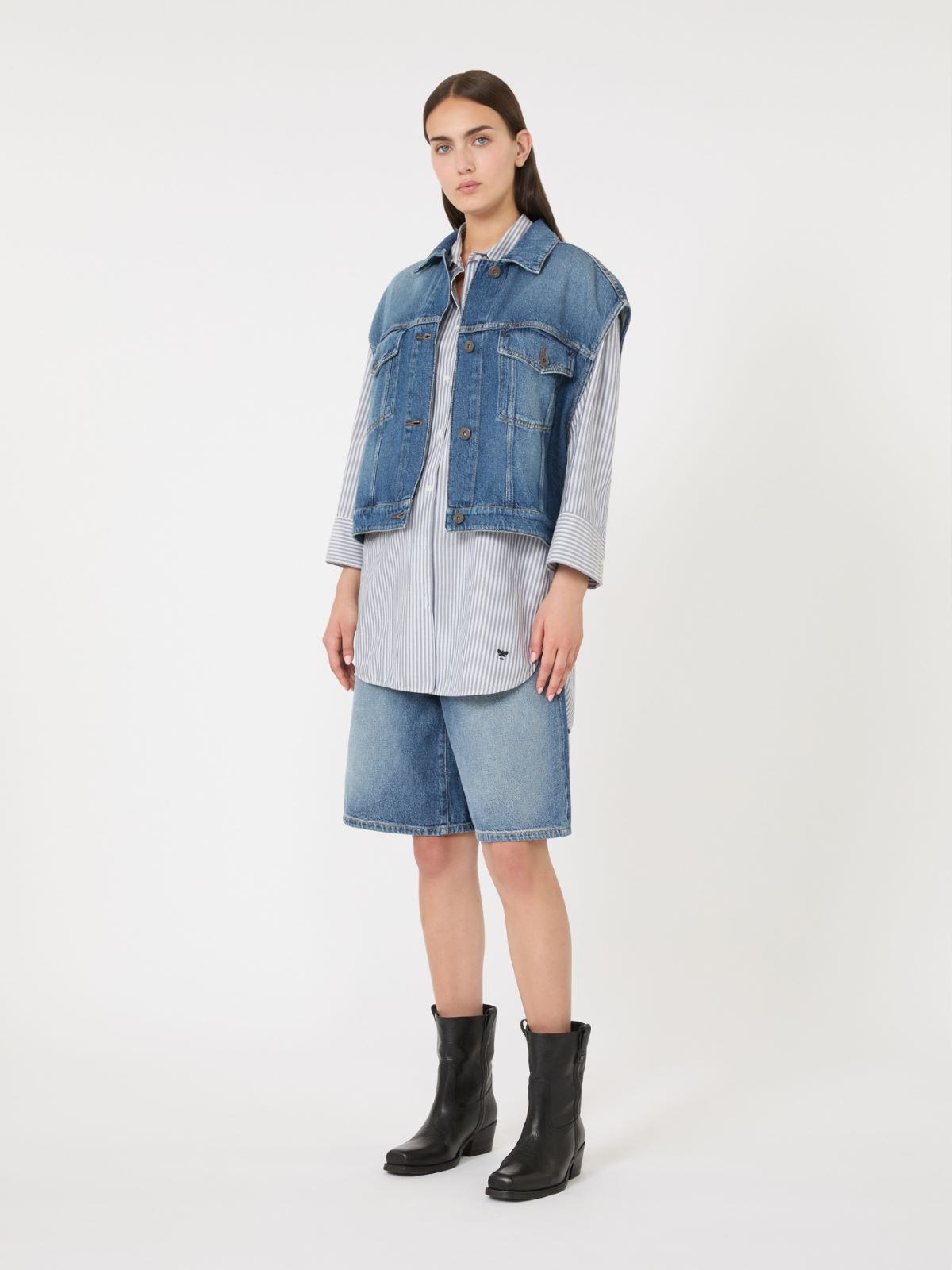 Oversized cotton Oxford shirt + ULTRAMARINE - Max Mara