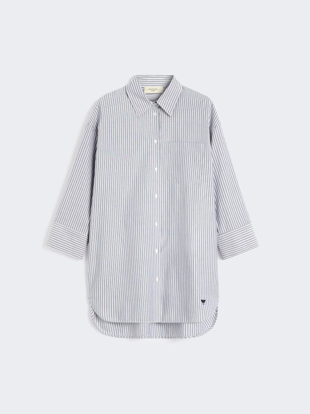 Oversized cotton Oxford shirt - ULTRAMARINE - Max Mara - 10