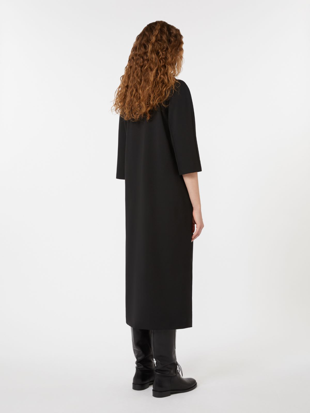 Woollen cloth dress - BLACK - Max Mara - 3