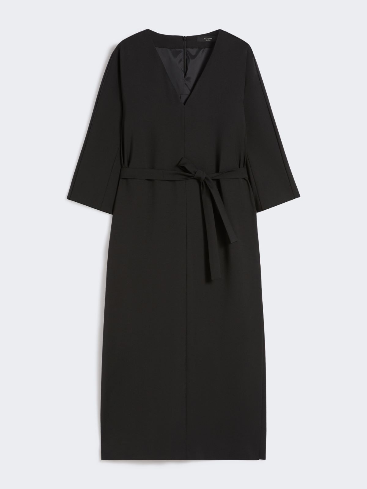 Robe en toile de laine - NOIR - Max Mara - 9