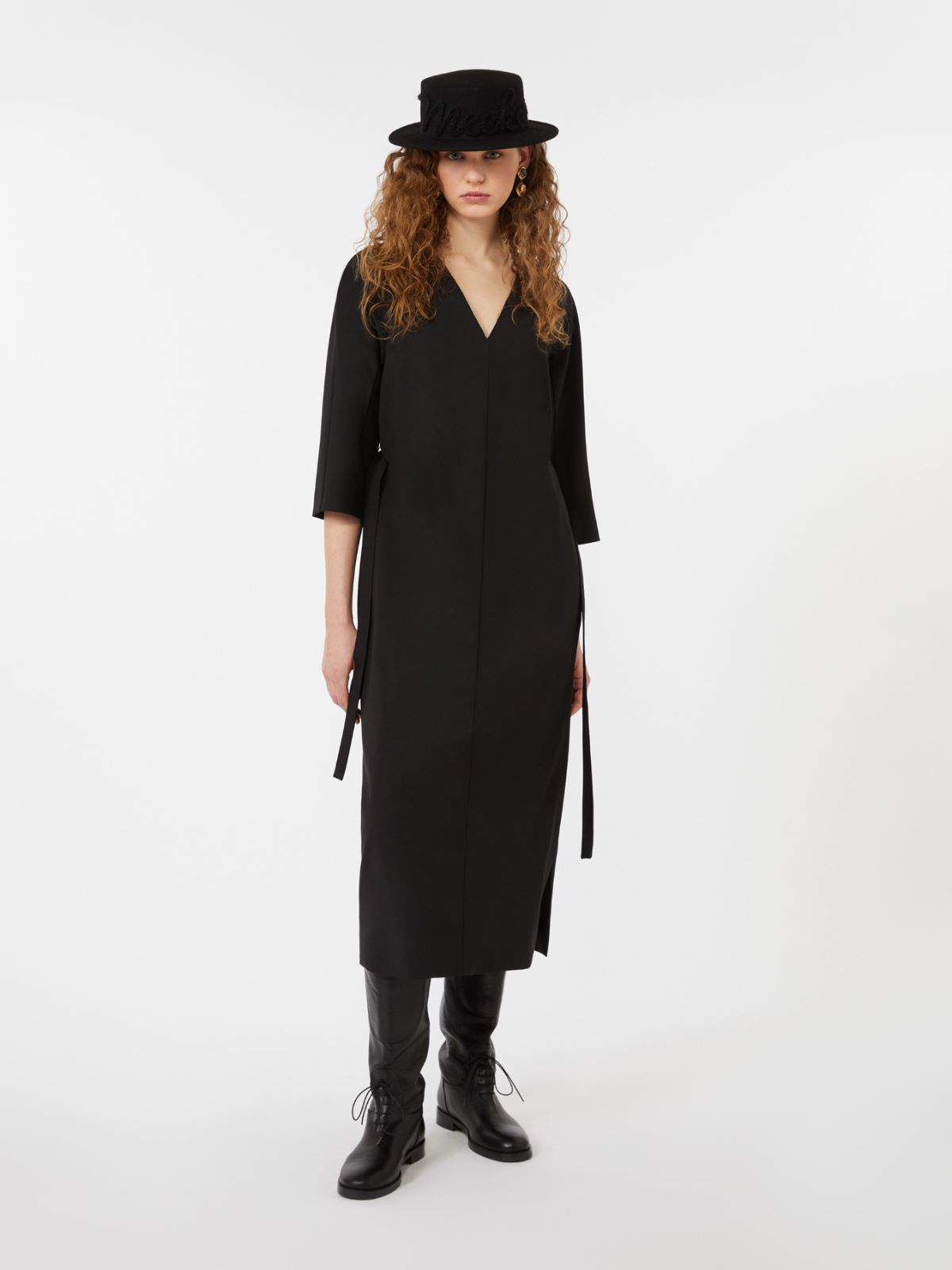 Woollen cloth dress - BLACK - Max Mara