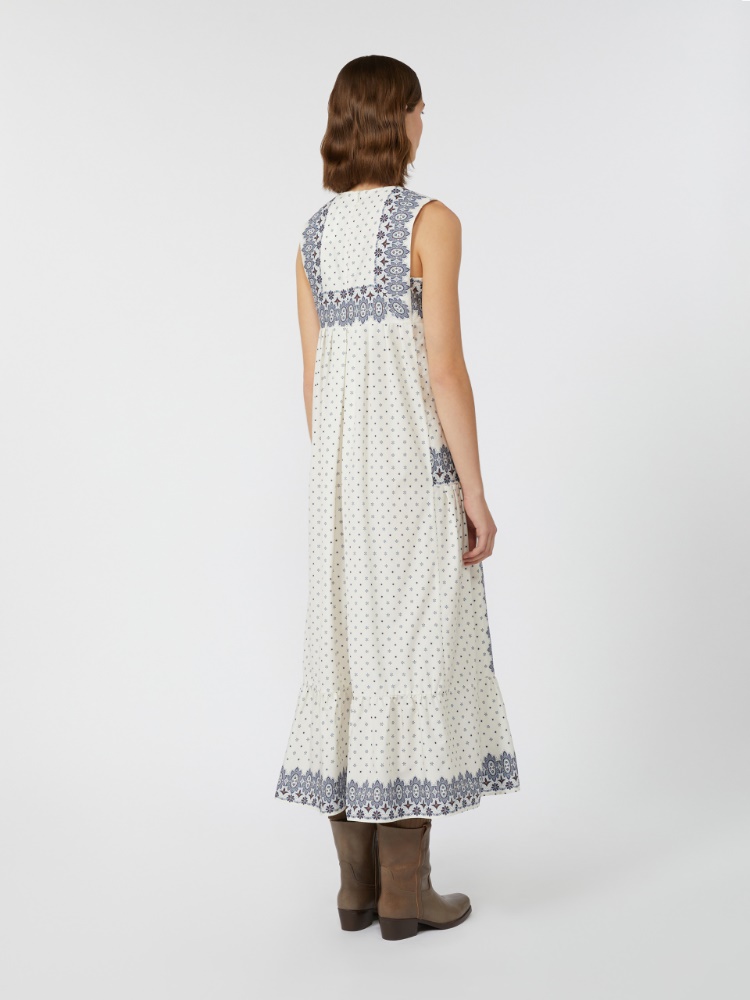 WEEKEND MAX MARA MANILA プリントポプリンドレス マニラ] コットン ポプリン プリント ドレス, ivory | 