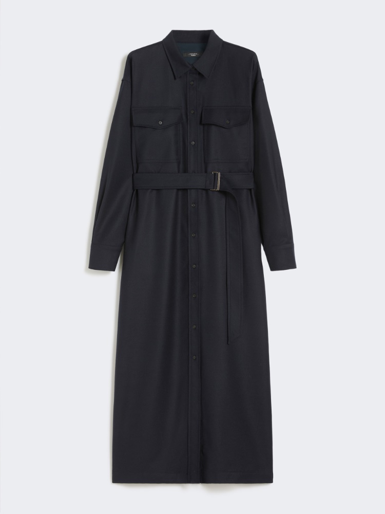 美品✨MaxMara ドッキングニット×シルクラッフルロングワンピース 黒 42 美品✨MaxMara ドッキングニット×シルクラッフルロング