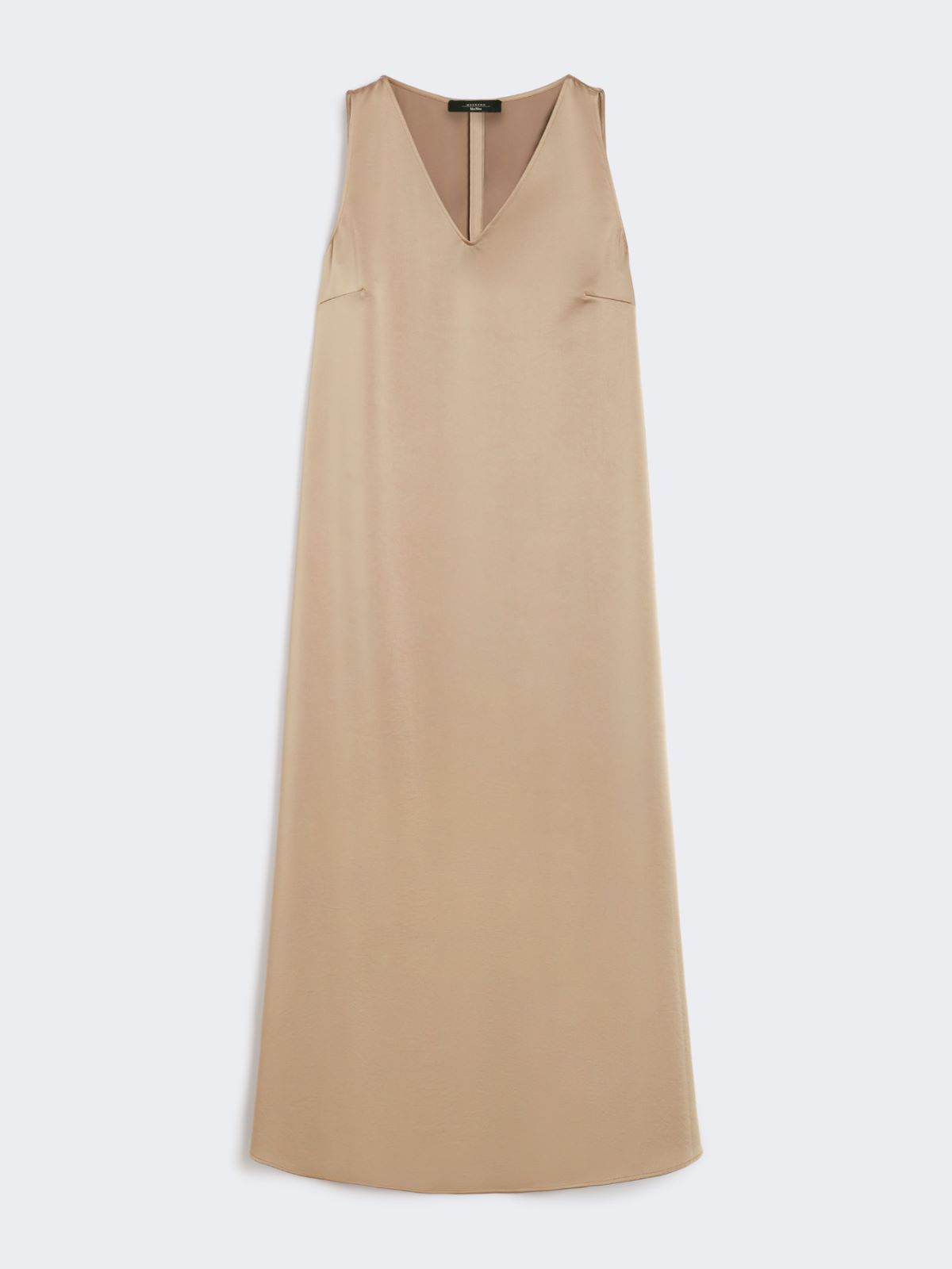 Flowing satin dress - LIGHT BROWN - Max Mara - 8
