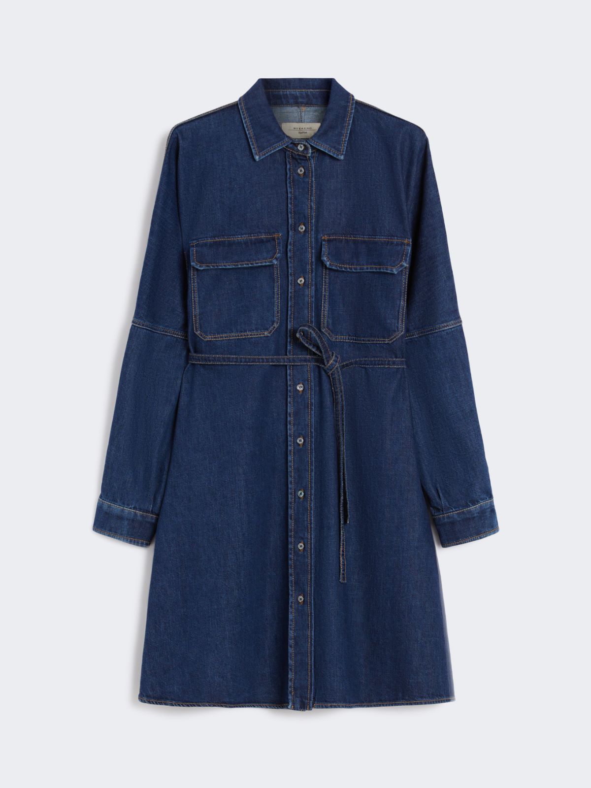 Denim shirt dress - NAVY - Max Mara - 9