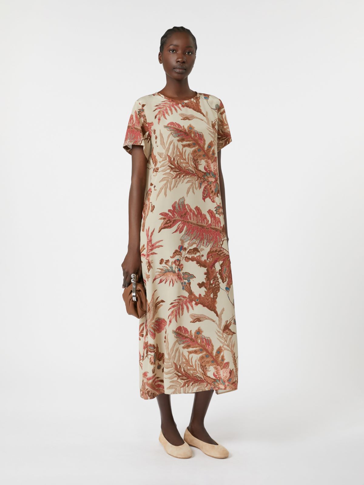 人気【Weekend MAXMARA】Abito fluido in mista seta Abito in jersey fluido e seta, lilla | Weekend Max Mara