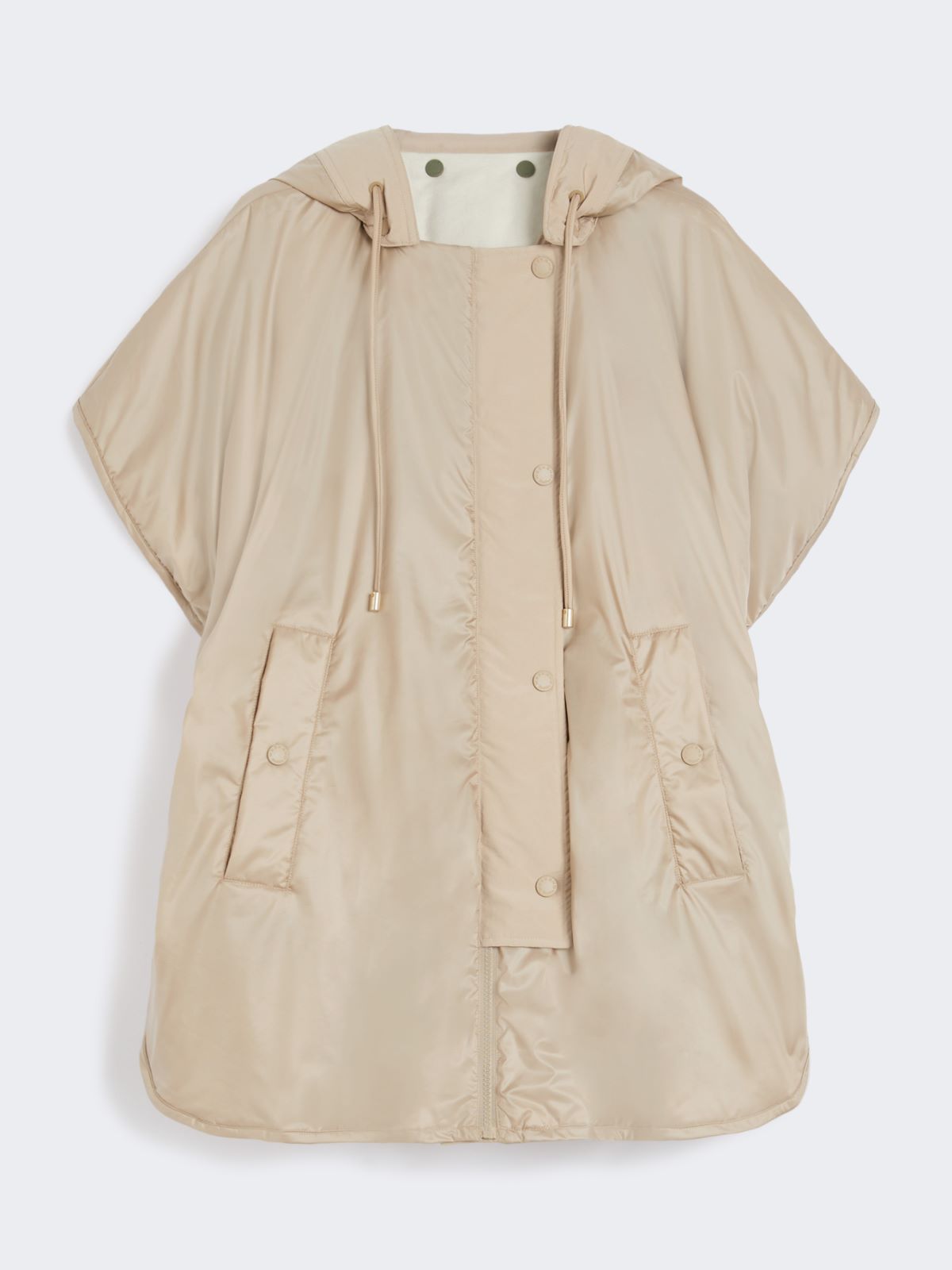Reversible water-repellent canvas cape - BEIGE - Max Mara - 11