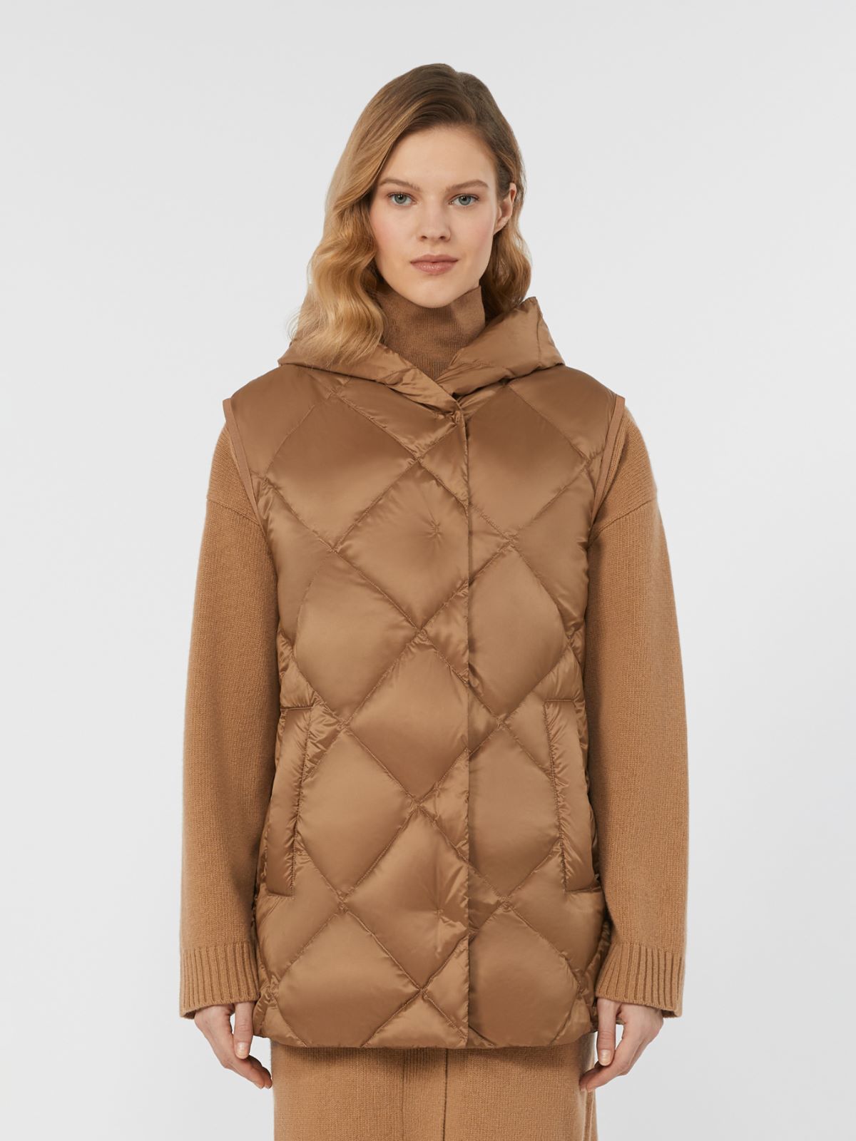 Kamizelka z technicznej tkaniny hydrofobowej - WIELBŁĄDZI - Max Mara - 2