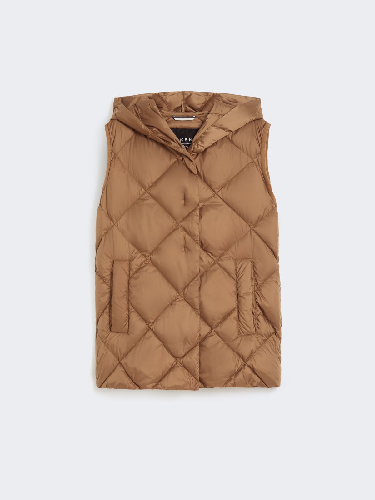 Gilet in water-repellent tech fabric - CAMEL - Max Mara - 9
