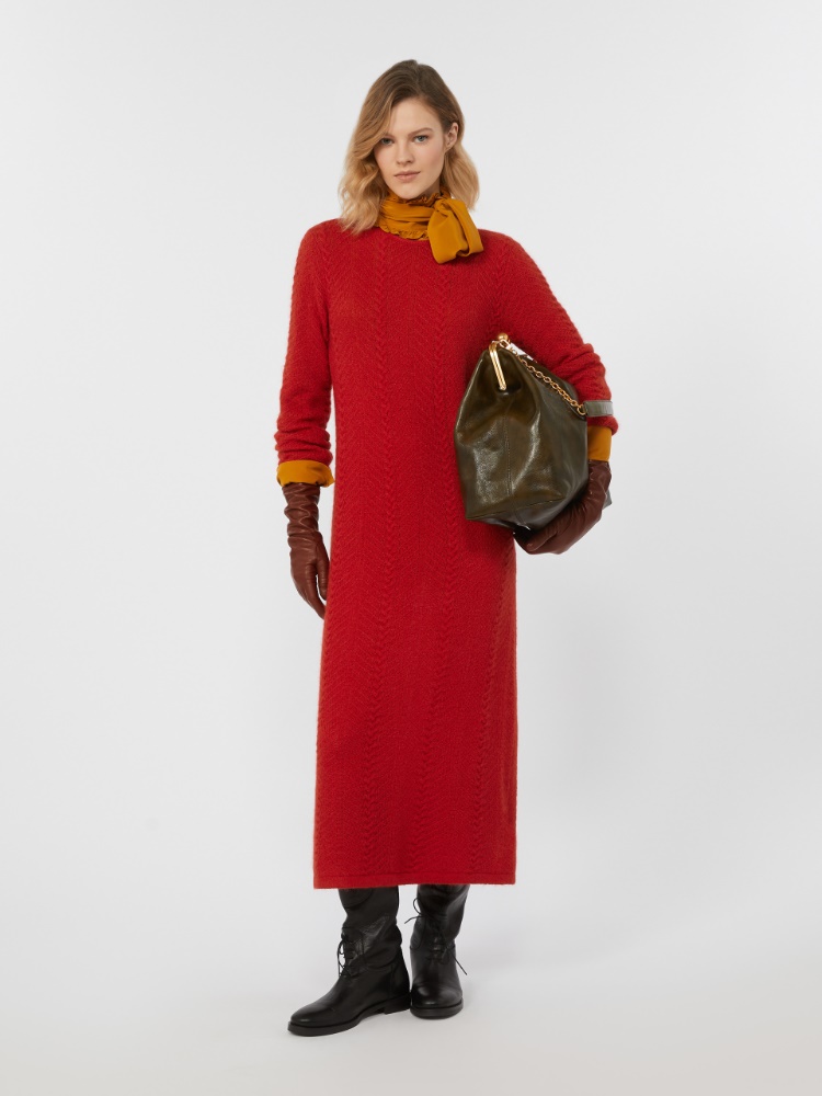 Mohair blend dress - RED - Max Mara