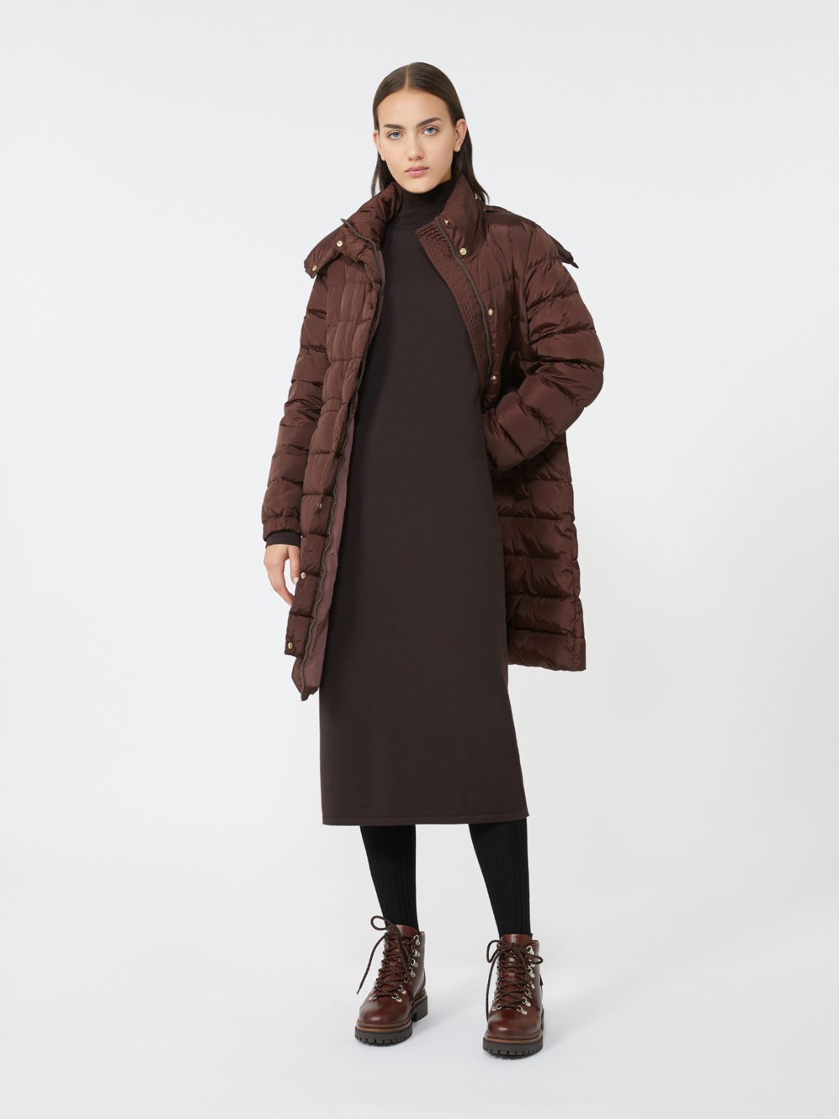 Wool knit dress + CHOCOLATE - Max Mara