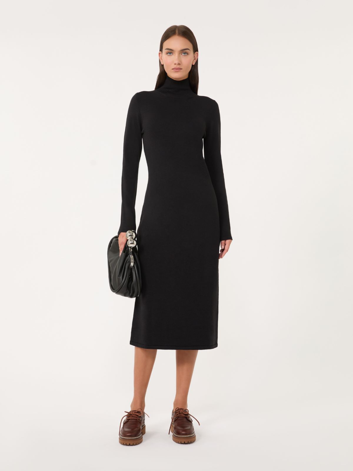 Robe en fil de laine + NOIR - Max Mara
