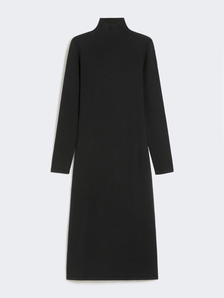 Wool knit dress - BLACK - Max Mara