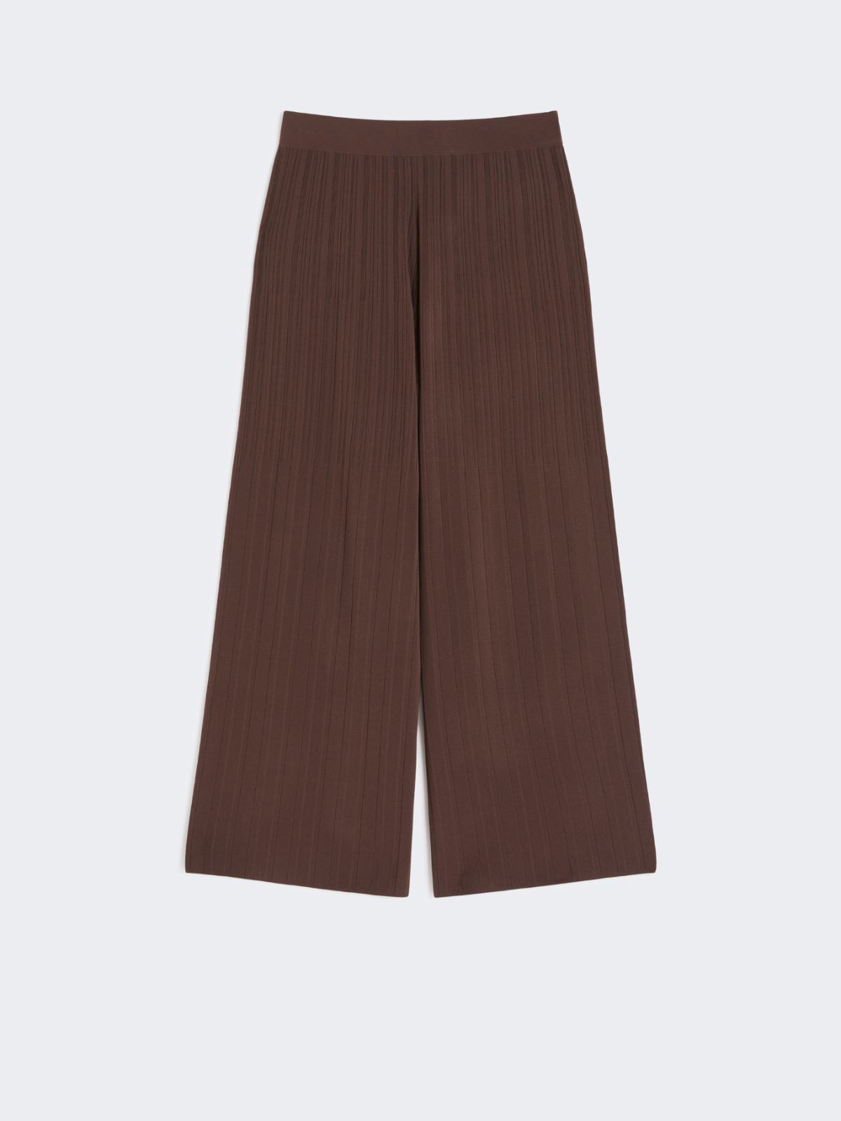 Viscose yarn trousers - CHOCOLATE - Max Mara - 8