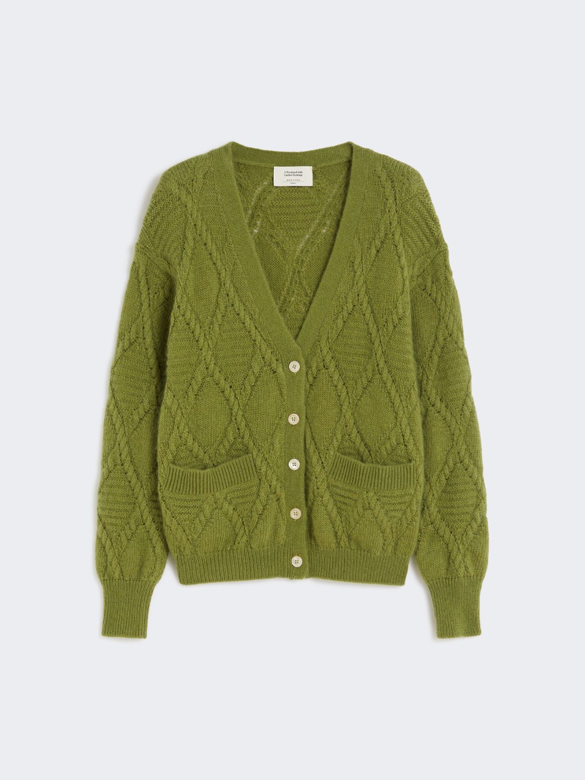 Mohair blend cardigan - GREEN - Max Mara - 9