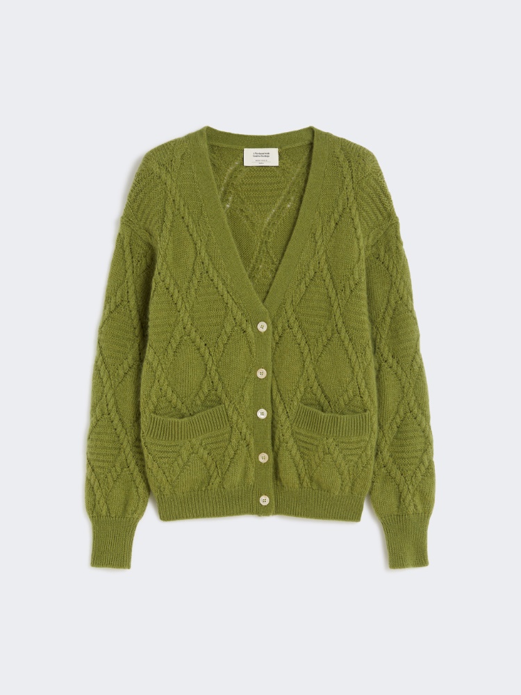 Mohair blend cardigan - GREEN - Max Mara